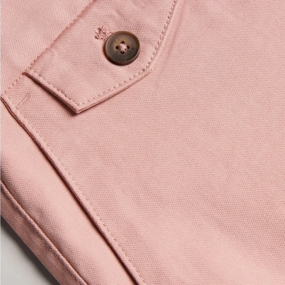 Ted Baker Light Pink Flat Front Shorts - Picture 4 of 8